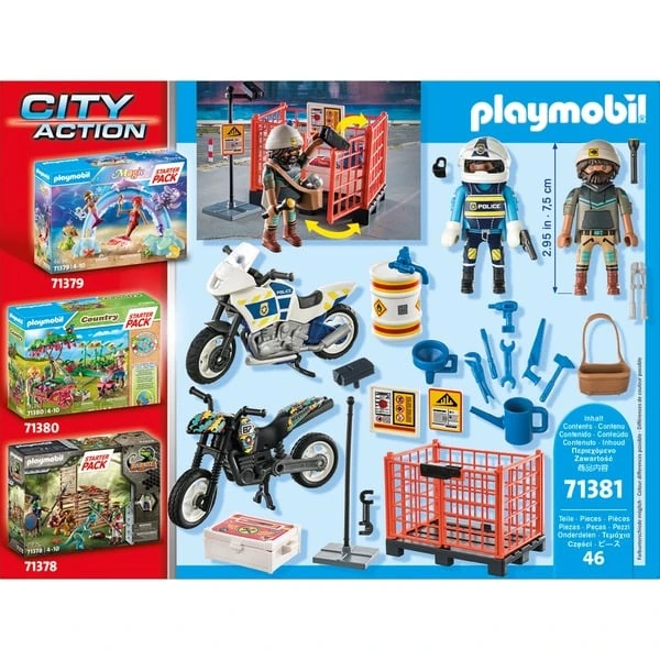 PLAYMOBIL 71381 City Action Starter Pack Polizei, Konstruktionsspielzeug – Bild 7