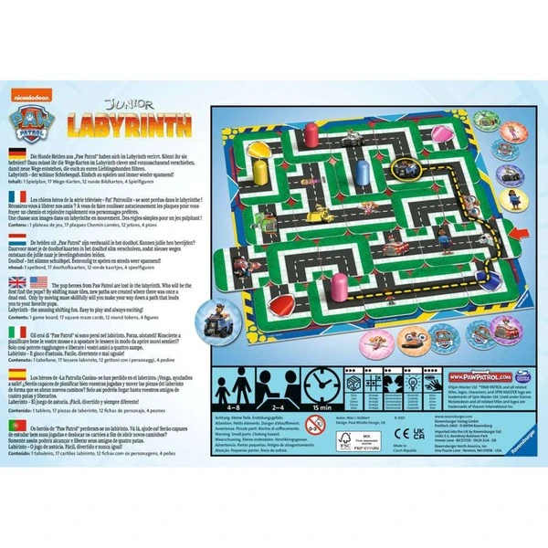 Ravensburger Paw Patrol Junior Labyrinth, Brettspiel – Bild 3