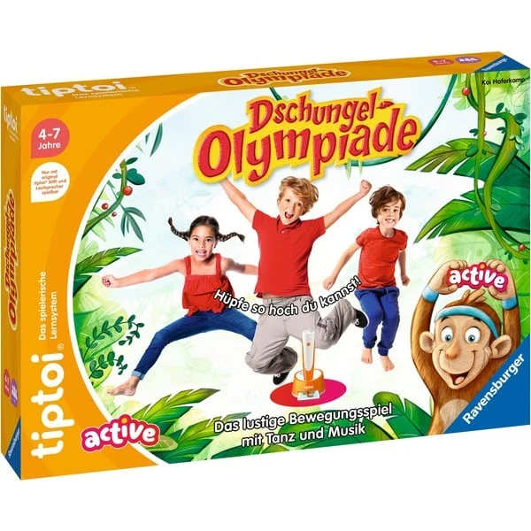 Ravensburger Tiptoi ACTIVE Dschungel-Olympiade, Brettspiel