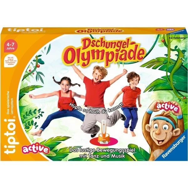 Ravensburger Tiptoi ACTIVE Dschungel-Olympiade, Brettspiel – Bild 2