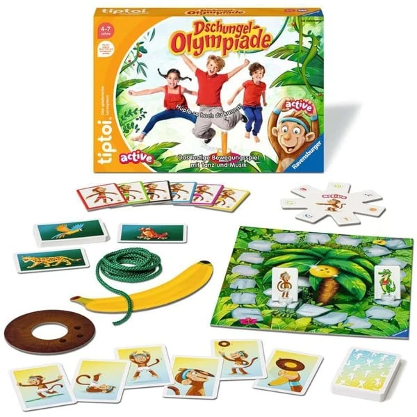 Ravensburger Tiptoi ACTIVE Dschungel-Olympiade, Brettspiel – Bild 3