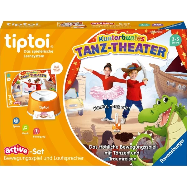 Ravensburger Tiptoi ACTIVE Set Kunterbuntes Tanz-Theater, Brettspiel – Bild 2