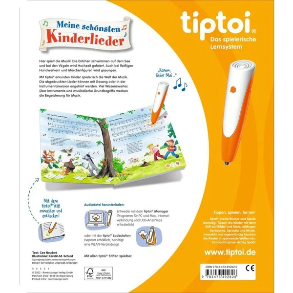 Ravensburger Tiptoi Meine Schönsten Kinderlieder, Lernbuch – Bild 2