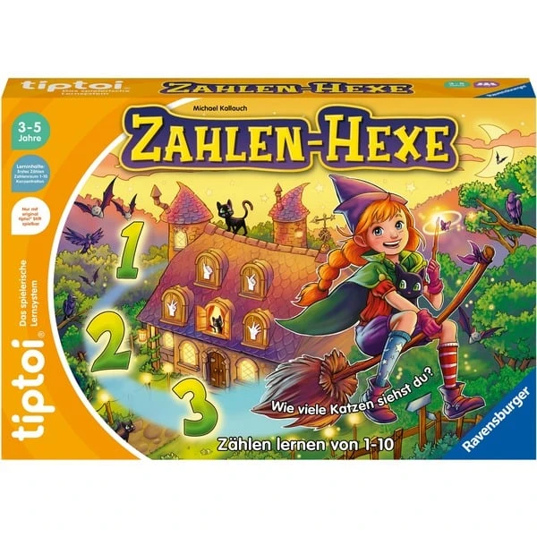 Ravensburger Tiptoi Zahlen-Hexe, Brettspiel – Bild 2