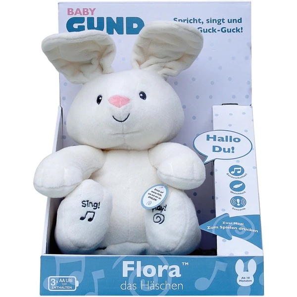 Spin Master GUND Flora, Das Singende Und Sprechende Häschen, Kuscheltier – Bild 4