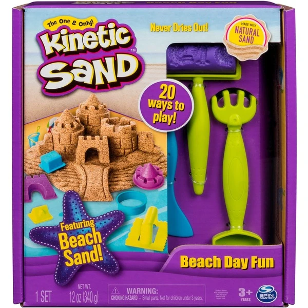 Spin Master Kinetic Sand - Strandspaß Set, Spielsand