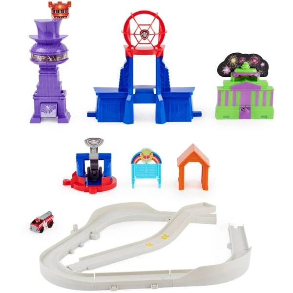 Spin Master Paw Patrol, True Metal Total City Rescue Movie Rennstrecken-Set, Rennbahn – Bild 3