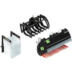 Wiking Frontlader Werkzeuge-Set B Schwarz, Modellfahrzeug