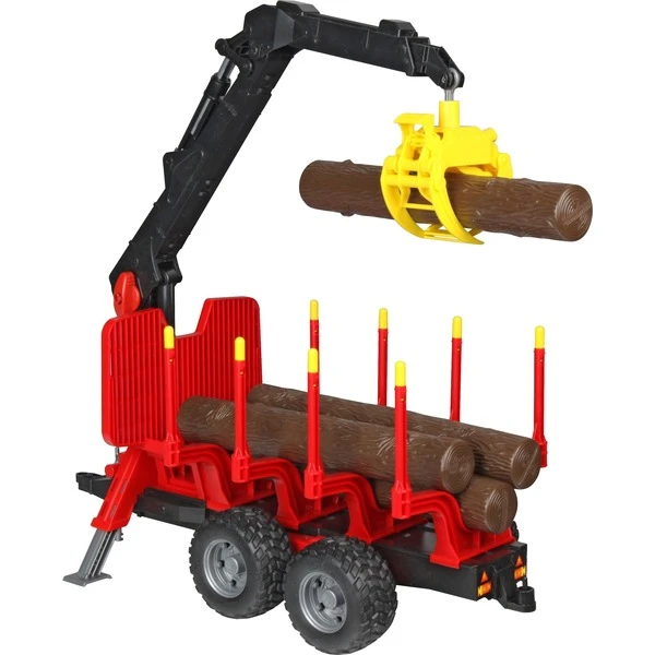 Bruder Rückeanhänger Mit Ladekran, Modellfahrzeug – Bild 2